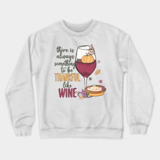 Friendsgiving wine Crewneck Sweatshirt